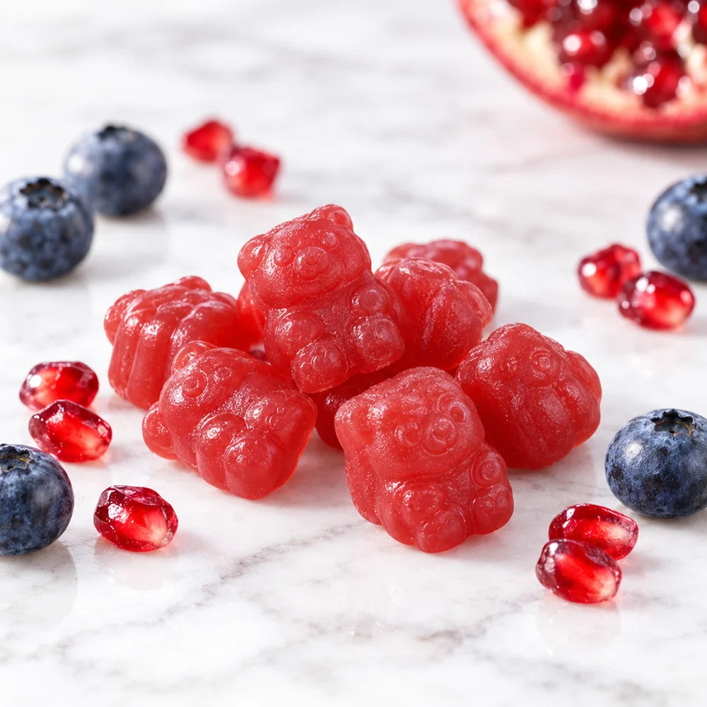 Multi Collagen Gummies, close-up of the gummies